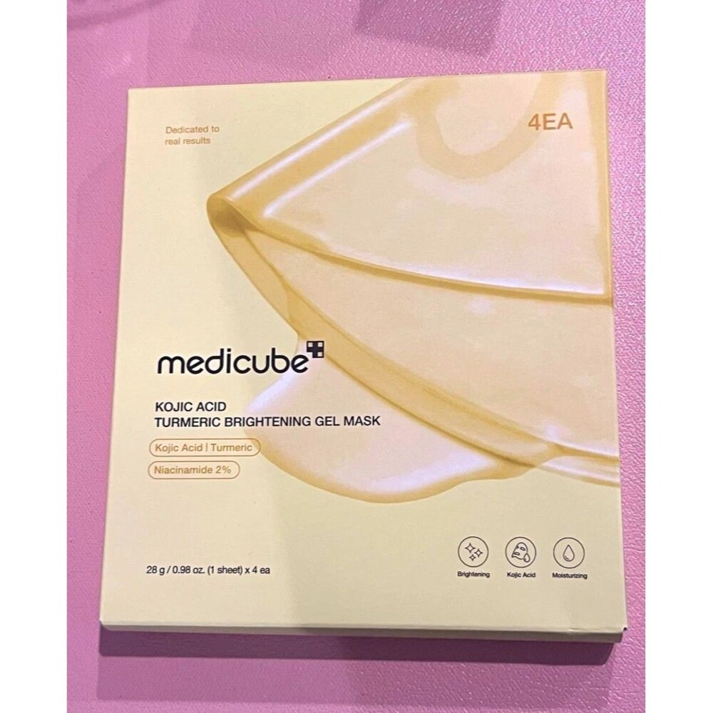 medicube Kojic Acid Turmeric Niacinamide Gel Mask Brightening 4EA 0.98 oz